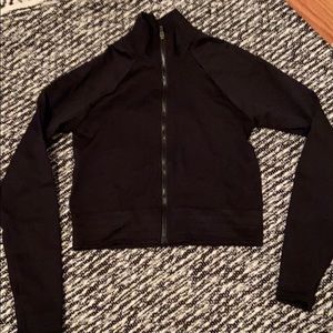 Fabletics black crop workout jacket